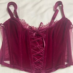 Victoria's Secret Pink Lace-Up Bra